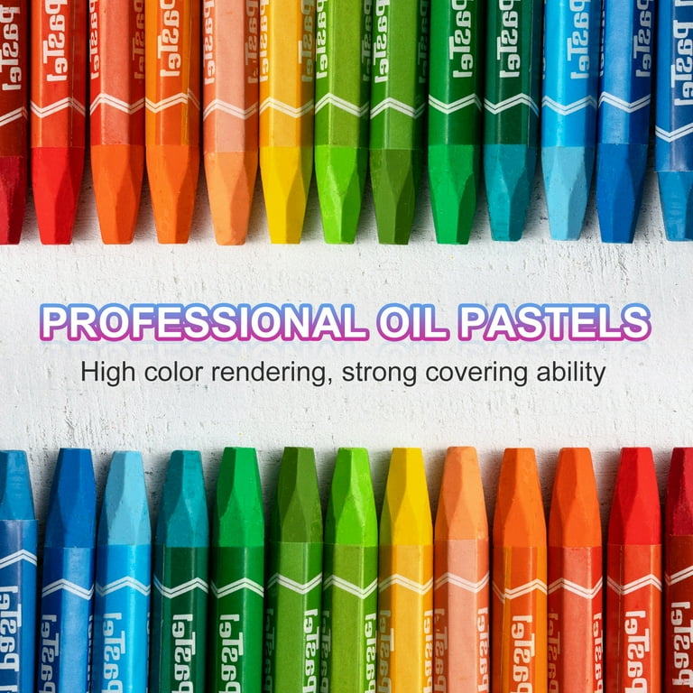 Uxcell Chartreuse Oil Pastels, 12Pcs Soft Oil Crayons Vibrant