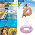 thumbnail image 5 of Flotador inflable para piscina con forma de cisne con purpurina, flotador para piscina con dos cisnes divertidos, flotador para piscina para niños en verano, anillos de piscina para niños, anillos de, 5 of 5