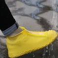 thumbnail image 3 of TELOLY Waterproof Silicone Shoe Covers,Silicone Material Shoe Covers for Rain,Shoe Cover,Xl,Yellow, 3 of 3