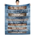 thumbnail image 1 of LHSHID to My Son Blanket from Mom Gifts for Son from Mom Blanket Birthday Gifts for Son Son Gifts from Mother for His Birthday Gifts Ideas for Boys Men Graduate Gift 50"x60", 1 of 6