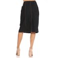 thumbnail image 3 of Fashion2Love Women's Juniors/Plus Size Middle Length Belted Stretch Denim Skirt, 3 of 6