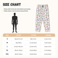 thumbnail image 4 of Lsque Pastel Christmas Cookies Print Women's Pajama Pants, Lounge Pant - Comfortable Home Wear,Elastic Waistband, Stylish Design-Small, 4 of 9