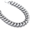 thumbnail image 4 of Pulsera de Cadena de acero inoxidable PROSTEEL Eslabón cubano 10 mm de ancho 21', 4 of 7