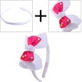 thumbnail image 2 of Lote de 20 piezas de 10 mm, diadema blanca DIY, diadema cubierta de satén para niña, accesorio para el cabello, 2 of 5