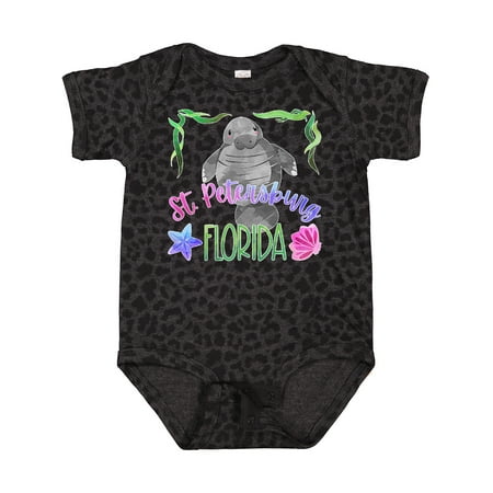 

Inktastic St. Petersburg Florida Cute Swimming Manatee Gift Baby Boy or Baby Girl Bodysuit