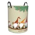 thumbnail image 2 of Fotbe Laundry Hamper With Durable Leather Laundry Basket Christmas Card With Gnomes Thickened Waterproof Round Collapsible Laundry Hamper, Dirty Clothes Laundry Basket, 2 of 8