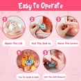 thumbnail image 4 of Mini máquina expendedora Claw Machine Tracpos con 20 juguetes de peluche para niños, 4 of 7