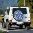 thumbnail image 3 of Garronmavis Blue Camouflage Spare Tire Covers for Trailers Universal Fit 15 Inch Wheel Tires Covers Waterproof Rv Spare Tire Cover, 3 of 4