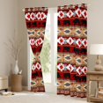 thumbnail image 3 of Feelyou Hippie Tribal Aztec Blackout Curtains Set of 2 (52x84 Each), Brown Red Triangle Window Curtains, Woodland Bear Animal Curtains and Drapes, Blackout Curtains Room Decor, 3 of 6