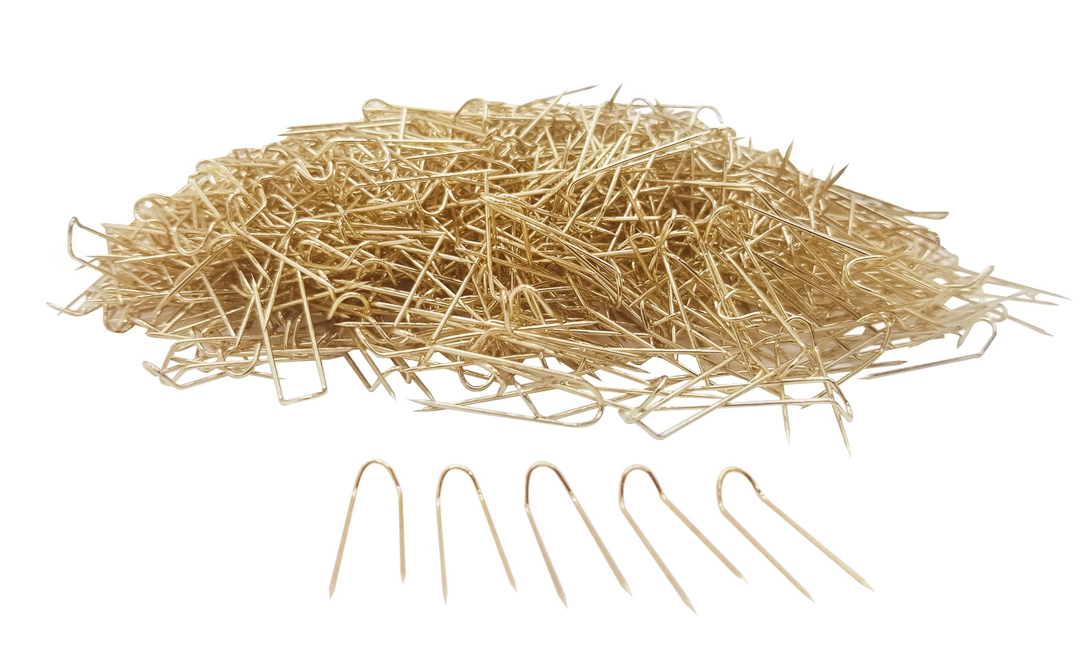 Gold U Pins Gold U Shaped Jewelry Display Pins (Pack of 1000)