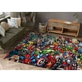 thumbnail image 2 of Game Room Rugs, Nursery Rugs, Stair Rug, Super Heros Rug, Home Decor Rug, Printed Heroes Rugs, Kids Room Rug, Anti-Slip Carpet Rug, Large Rug, 2.6'x4' - 80x120 cm, 2 of 9