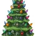 "Milltown Merchants Green Ceramic Tabletop Christmas Tree Decorations