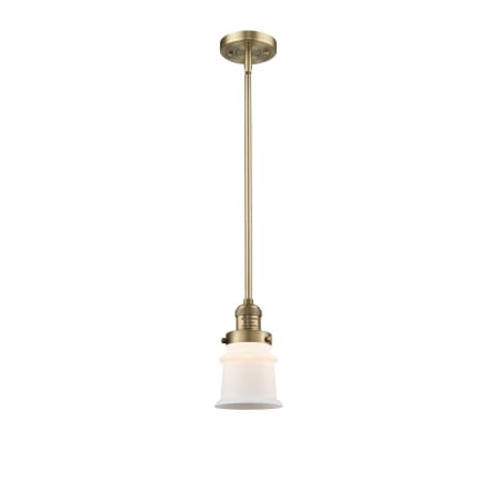 

Innovations Lighting 201S Small Canton Small Canton 7 Wide Mini Pendant - White