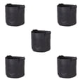 thumbnail image 1 of Yuarrent Bolsas grandes para cultivo de plantas de 1 a 34 galones, bolsa redonda para plantar flores, bolsa para el crecimiento de plantas con 18*15 cm 5piezas, 1 of 6