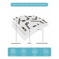 thumbnail image 5 of Quilts Twin Size Bedding Set, Ice Hockey Sport Lightweight Quilted Comforter, Cartoon Classic Hockey Pattern Soft Reversible Bedspread Coverlet with Pillow Covers for All Season, 68" x 86", 5 of 7