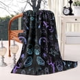 thumbnail image 2 of Black Halloween Ghost Spider Pattern Blanket,Comfortable Soft Lamb Wool Throw Blanket,All Season,Warm Lightweight Blankets for Sofa Bed Couch Living Room Chair,60"x80", 2 of 4