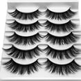 thumbnail image 5 of Pestañas naturales, pestañas postizas, pestañas cortas, pestañas postizas de visón tenues, pestañas postizas de imitación de visón, pestañas postizas gruesas naturales, 5 pares de pestañas postizas., 5 of 5