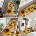 thumbnail image 6 of Sunflower Retro 2x6 Kitchen Runner Rug, Farmhouse Vintage Botanical Floral Non-Skid Rubber Backing Large Rectangle Rugs - Living Room Bedroom Home Office, Indoor Floor Mat Carpets Washable Rug, 6 of 9