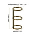 thumbnail image 2 of Unique Bargains 0.63' Dia. 3 Circle Detachable Metal Binder Rings Loose Leaf Rings, Bronze 4 Pack, 2 of 6