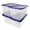 Royal Blue/Clear, variant on SimplyKleen 14.5-Gallon Reusable Stacking Plastic Storage Containers with Lids, Red/Clear (Pack of 4)