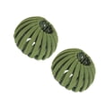 thumbnail image 1 of Vogacara 2 uds. Bandas para el pelo de nido de pájaro resistentes al desgaste, soporte para cola de caballo extensible portátil, horquillas para el pelo Cuidado del cabello Verde Vogacara CE008916-02, 1 of 6
