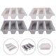 thumbnail image 3 of WORGEOUS Cajas de zapatos de tipo Vertical, estante de plástico para el hogar, bandejas de almacenamiento de zapatos, 4 Uds., 3 of 9