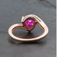 thumbnail image 5 of Flawless Ruby Antique Wedding Ring Trilliant Cut Gemstone Women Ring Solid Gold Engraved Ring Bridesmaid Stacking Ring Delicate Gift Jewelry, 5 of 5