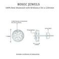 thumbnail image 4 of Rosec Jewels Natural Diamond Vintage Milgrain Stud Earrings, 14K Yellow Gold, 4 of 8