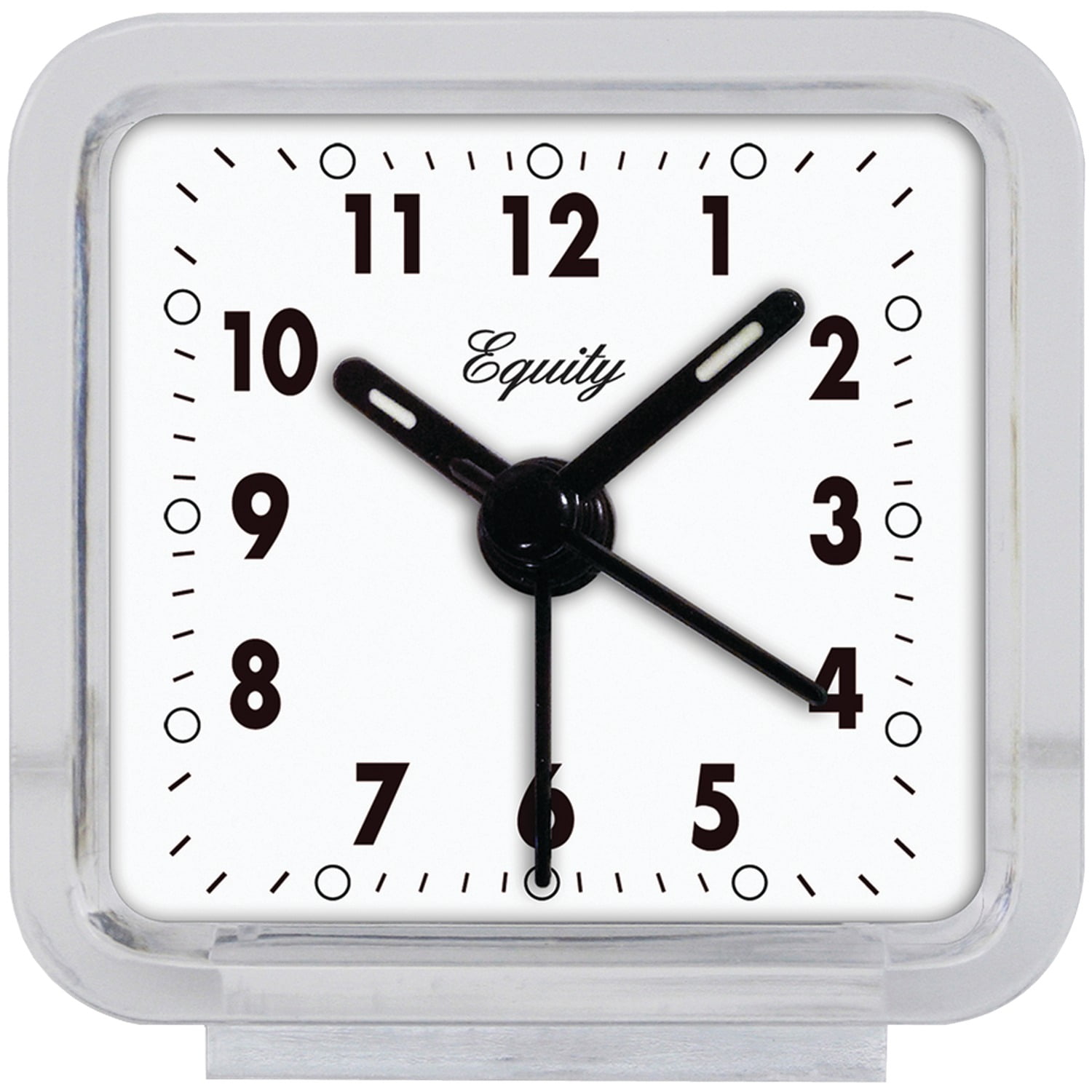 14073 Equity by La Crosse Clear Key Wind Quartz Analog Alarm Clock 