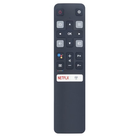Allimity XRC802V FUR6 Voice Replaced Remote Control Compatible with TCL TV 32S6500S 40S6510FS 43S6500 49S6500 40S6500FS 49S6500FS 40S6800FS 43S6800FS 43S6500FS 49S6800FS