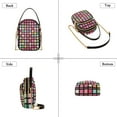 thumbnail image 3 of FORMRS Crossbody Bag for Women Shoulder Cell Phone Purse with Zipper, Colorful Block Pattern, 3 of 7