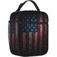 thumbnail image 2 of Lunch Bag Cool American Flag Lunch Bag For Men Women, College Reusable Fashion Lunch Bag For Shopping, Office, Gym, 2 of 6