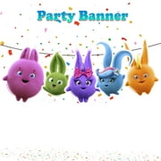 Sunny Bunnies Birthday Decorations Banner Cute Cartoon Sunny Bunnies Friends Party Supplies | Birthday Decor for Sunny Bunnies Theme