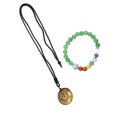 thumbnail image 3 of 1 juego de piedras de cristales naturales de imitación de colores, para fanáticos del yoga, coleccionistas, pulseras con cuentas, collar, 3 of 6