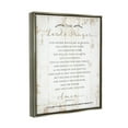 thumbnail image 2 of Stupell Industries The Lords Prayer Our Father Rustic Distressed White Wood Look Luster Gray Framed Floating Canvas Wall Art, 24x30, by Jennifer Pugh, 2 of 6