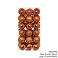 thumbnail image 2 of 36Pcs Christmas Balls Ornaments, 1.18" Shatterproof Plastic Balls for Xmas Trees, Party & Home Decor, Hanging Tree Ball Ornaments for Christmas with 5 Styles (Glossy/Matte/Prismatic/Glitter/Disco), 2 of 3