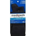 Medipeds compression socks large, black, 2 pr