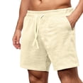 thumbnail image 3 of Men’s Textured Jogging Shorts Vintage Casual Summer Bottoms, 3 of 8