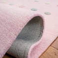 thumbnail image 5 of SAFAVIEH Kids Polka Dots Stripes Area Rug, Light Pink, 6' x 9', 5 of 7