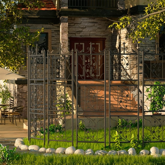 XgoodX 2x Heavy Duty Metal Garden Trellis Fence Plant Climbing Aid Lattice Outdoor Yard