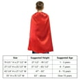 thumbnail image 5 of Toptie Satin Superhero Capes, Halloween Festival Event Costumes and Dress-Up with Touch Fastener-Green-19 2/3" H x 27 1/2" W, 5 of 6