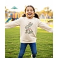 thumbnail image 6 of Ink-Printed Camo Bunny Easter Sweatshirt for Women Teens Girls Spring Pullover Natural Heather Sweatshirt Youth Medium, 6 of 8