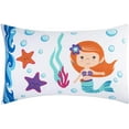 thumbnail image 3 of EVERYDAY KIDS Mermaid 2 Pack Pillowcase Set, 3 of 5
