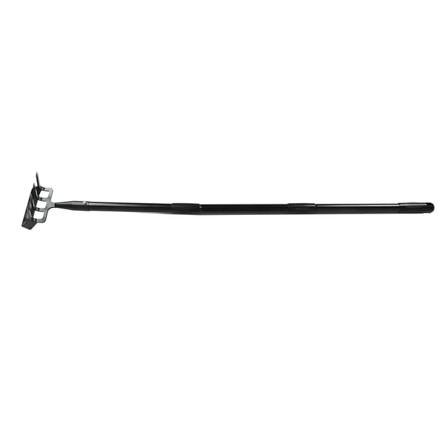 Râteau de Désherbage Longueur Réglable Poignée Ergonomique en Acier Inoxydable Outil de Jardin pour Cultiver et Desserrer Râteau de Jardin