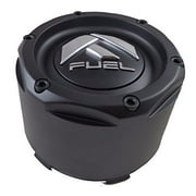Fuel Black Black Rivets Custom Wheel Center Caps Set of Two (2) 1003-49TMB