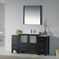 thumbnail image 2 of 60-S" Freestanding Bathroom Vanity with Side Cabinet - Espresso, 2 of 5