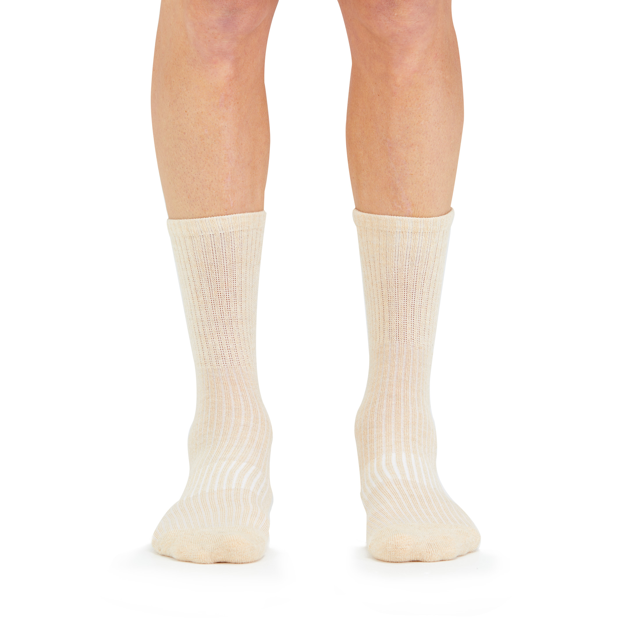 Fruit of the Loom Men's All Day Comfort Mid Ankle Socks, Sizes 6-12, Brown (6-Pack)