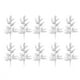 thumbnail image 1 of Naiovety 30 pack/lote decoraciones navideñas blancas versátiles ramitas de purpurina para ramas de pino artificiales divertidas DIY plata 30 Uds., 1 of 6