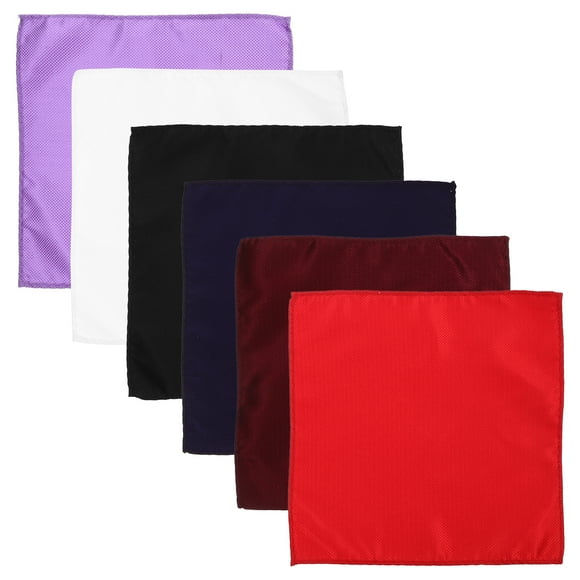KAKOWELY pocket squares for men 6Pcs Men Suit Handkerchief Pocket Handkerchief Square Handkerchief Suit Pocket Square Men Pocket Square Suit Handkerchief Men Handkerchief