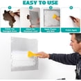 3 count Drywall Repair Kit Large Hole, 12 x 12in Self-Adhesive Drywall ...
